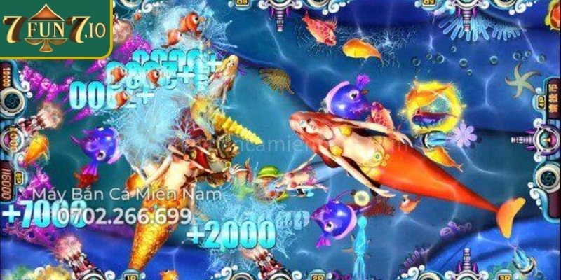 Bắn Cá Cua Vàng 7FUN7 - Nâng Cao Trải Nghiệm Săn Thưởng 3 Bắn theo cụm khi có đàn sinh vật xuất hiện