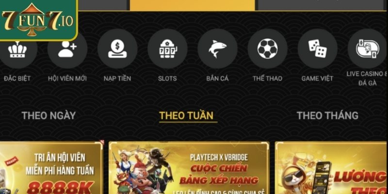 Hướng dẫn từng bước đăng ký nhận khuyến mãi 7FUN7