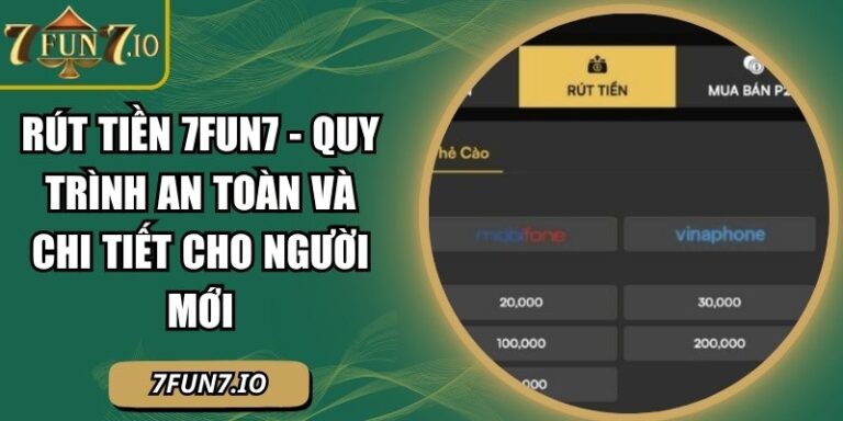 Rút tiền 7FUN7